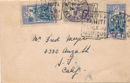 LETTRE PAPEETE TAHITI DAGUIN VISITEZ TAHITI USA COVER OCEANIA - Brieven En Documenten