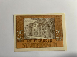 Allemagne Notgeld Mirow 25 Pfennig - Colecciones