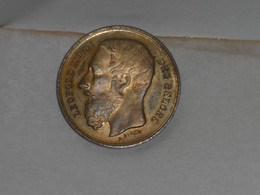 Médaille Léopold II Bronze Doré 1888 Concours International Des Sciences - Royal / Of Nobility