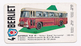 CP ILLUSTRATION BERLIET Autobus PLR 10 (Petit Format) Num 4 - Busse & Reisebusse