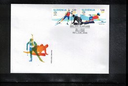 Slovenia / Slowenien 2022 Winter Olympic Games Beijing FDC - Invierno 2022 : Pekín