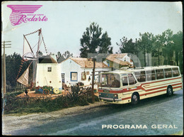 1969 PROGRAMA VIAGENS RODARTE AUTOCARRO BUS LEYLAND PORTUGAL CATALOGO - Europa