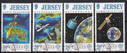 MiNr. 539 - 542  Großbritannien-Jersey1991, 19. März. Europa: Europäische Weltraumfahrt - Sauber Gestempelt - Europe