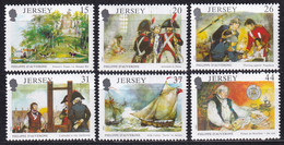 MiNr. 533 - 538  Großbritannien-Jersey1991, 22. Jan. 175. Todestag Von Philippe D’Auvergne - Postfrisch/**/MNH - Franz. Revolution