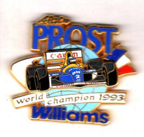 Pin's Williams Renault Alain Prost  Zamac Euro Badges - F1