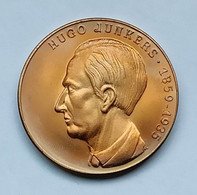 Old Medal DDR, Dessau Medaille Ancienne 1988 775 Jahrfeier Dessau - Hugo Junkers (1859-1935) Deutschland Germany - Other & Unclassified