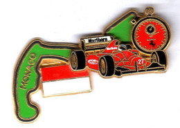 Pin's F1 Ferrari Monaco  Zamac Double Moule - F1