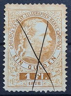 AUSTRIA 1874/75 - Canceled - ANK 16 - Télégraphe