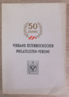 Austria Österreich 50 Jahre Verband Österreichischer Philatelisten Vereine 1971 - Manuali