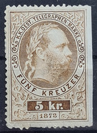 AUSTRIA 1873 - MLH - ANK 1 - Telégrafo