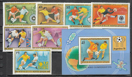 Mongolie /  Mongolia 1978 World Cup Argentina  Yvert 959/65 + Hb 53 MNH Sport Football,Satellite - 1978 – Argentine