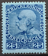 AUSTRIAN POST IN CRETA 1908 - MLH - ANK 20 - Levant Autrichien