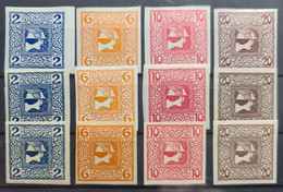 AUSTRIA 1908/10 - MNH/MLH - ANK 157x-160x, 157y-160y, 177z-160z - Periódicos