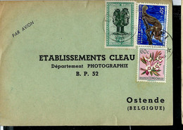 Carte Firme  Obl. NOZI  Octobre 59 Pour Ostende - Covers & Documents