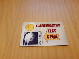 TRES ANCIENNE CARTE A PUCE BULL TEST PONS TELEMEDIACARTES FIN DES ANNEES 80 TRES RARE !!! - Autres & Non Classés