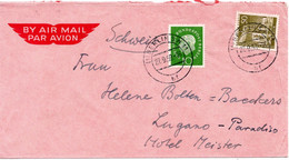 56811 - Berlin - 1959 - 50Pfg. Bauten MiF A LpBf BERLIN -> Schweiz - Covers & Documents