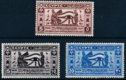 Egypt 1937 The 15th Ophthalmological Congress, Cairo Stamps 3v MNH - Nuovi