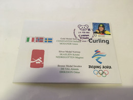 (2 G 4) Beijing 2022 Olympic Winter Games - Gold - Silver & Bronze Medals - Curling Mixed Doubles - Invierno 2022 : Pekín