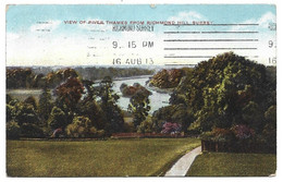 22-1 - 428 View Of River Thames From Richmond Hill Surrey 1917 - Andere & Zonder Classificatie