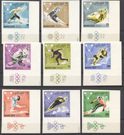 Aden, Mahra State, 1967, Olympic Winter Games Grenoble, Sports, Imperforated, MNH, Michel 39-47B - Otros - Asia