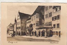 A8489) ISNY I. A. - RATHAUS - Super HAUS DETAILS Straße Balkon Usw. ALT ! EILBOTE 15.8.1934 !! - Isny