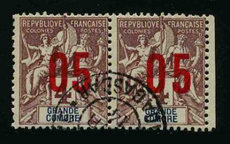 GRANDE COMORE - COLONIE FRANCAISE - YT 21 ET 21A - CHIFFRES ESPACES - TIMBRES OBLITERES - Gebraucht