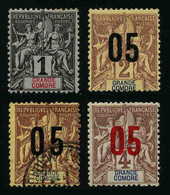 GRANDE COMORE - COLONIE FRANCAISE - YT 1 , 20 , 20A , 21 - LOT DE 4 TIMBRES - Usati