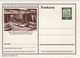 51032 - Bund - 1961 - 10Pfg. Duerer BildGAKte. "Automobilmuseum Stuttgart", Ungebraucht - Autos