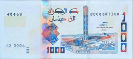 Algeria 1000 Dinar  Unc  2018 - Algérie