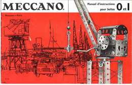 CATALOGUE MECCANO MANUEL INSTRUCTIONS 0 ET 1 COMPLET COUVERTURE ET FASCICULE DE 12 PAGES BON ETAT VOIR DESCRIPTION - Meccano