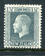 New Zealand 1915-30 KGV - Recess - P.14 X 13½ - 1½d Grey-slate HM (SG 416) - Unused Stamps