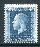 New Zealand 1915-30 KGV - Recess - P.14 X 13½ - 2½d Blue HM (SG 419) - Unused Stamps