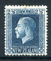 New Zealand 1915-30 KGV - Recess - P.14 X 14½ - 2½d Blue HM (SG 419a) - Nuevos