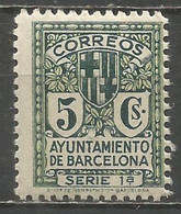 ESPAÑA 1932-1935 BARCELONA EDIFIL NUM. 9 ** NUEVO SIN FIJASELLOS - Barcelona