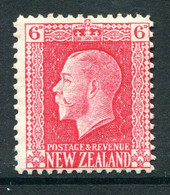 New Zealand 1915-30 KGV - Recess - P.14 X 13½ - 6d Carmine - Shade - HM (SG 425) - Ongebruikt