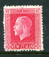 New Zealand 1915-30 KGV - Recess - P.14 X 14½ - 6d Carmine - Shade - HM (SG 425d) - Unused Stamps