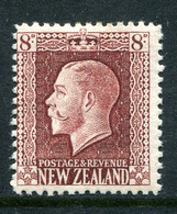 New Zealand 1915-30 KGV - Recess - P.14 X 13½ - 8d Red-brown HM (SG 428) - Unused Stamps