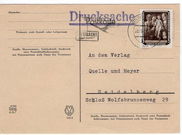 51065 - DDR - 1957 - 5Pfg. Vermisste Gemaelde EF A DrucksKte BERLIN -> Westdeutschland - Religious