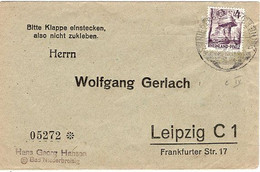 51070 - Frz. Zone / Rheinland-Pfalz - 1949 - 4Pfg. EF A DrucksBf NIEDERBREISIG -> SBZ - Renania-Palatinato