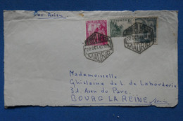 AR12  ESPAGNE BELLE LETTRE DEVANT  1949 PAR AVION MADRID POUR IVRY   PARIS  FRANCE  + AFFRANCH.  INTERESSANT - Briefe U. Dokumente