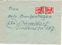 51080 - Frz. Zone / Wuerttemberg - 1948 - 2@12Pfg. Schiller A Bf FRIEDRICHSHAFEN -> Duesseldorf - Andere & Zonder Classificatie