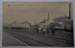 CPA Coucelles-Motte - Intérieur De La Gare / Verreries En Arrière-plan - Courcelles