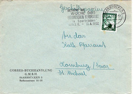 51086 - Saargebiet - 1952 - 12F Keramik EF A Bf SAARBRUECKEN - WOCHE DES ... BERGMANNS ... -> Homburg - Storia Postale