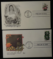 USA 1992 2004 FDC Flowers Bunchberry Wedding Bouquets - 1991-2000