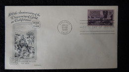 USA 1948 FDC Gold Discovery California Centennial Good Used - 1941-1950