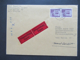 Berlin (West) 1975 Industrie U. Technik Nr.506 (2) MeF Eilzustellung Expres Berlin Ortsbrief An Die Robert Bosch GmbH - Cartas