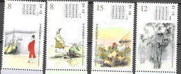 TAIWAN, 2020, MNH,POETRY, COSTUMES, TREES, 4v - Andere