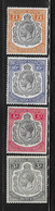 Tanganyika 1927-31 King George V High Values Mint Hinged - Tanganyika (...-1932)