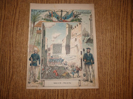 Protège-Cahier/Couverture "Les Colonies Françaises- Prise De Sfax"- Format Plié 22,5 X 17,5 Cm Environ. - Protège-cahiers