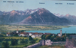 Villeneuve VD Et Le Léman (924) - Villeneuve